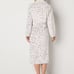 Liz Claiborne Women' Medium Fleece Long Sleeve Robe NWT Snow Leopard