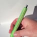 Adult days of the week pens, neon glitter pens, personalized pens