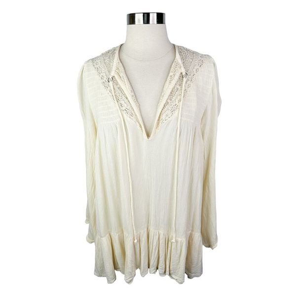 Free People One Night Victorian Lace Tunic