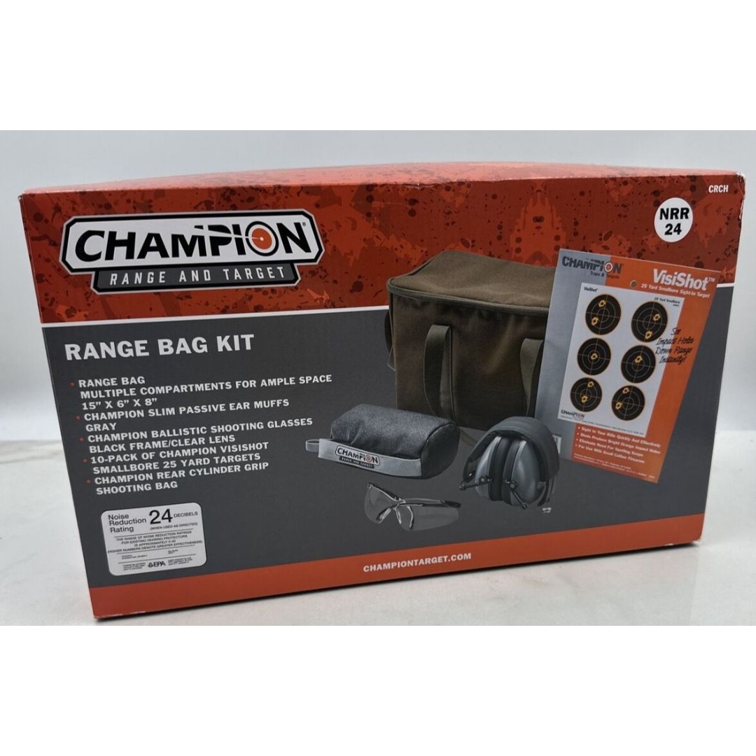Champion Range Bag Kit Target Shooting Gear Compact Field Noise Reduction