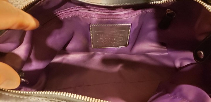 Coach Leather Black Satchel