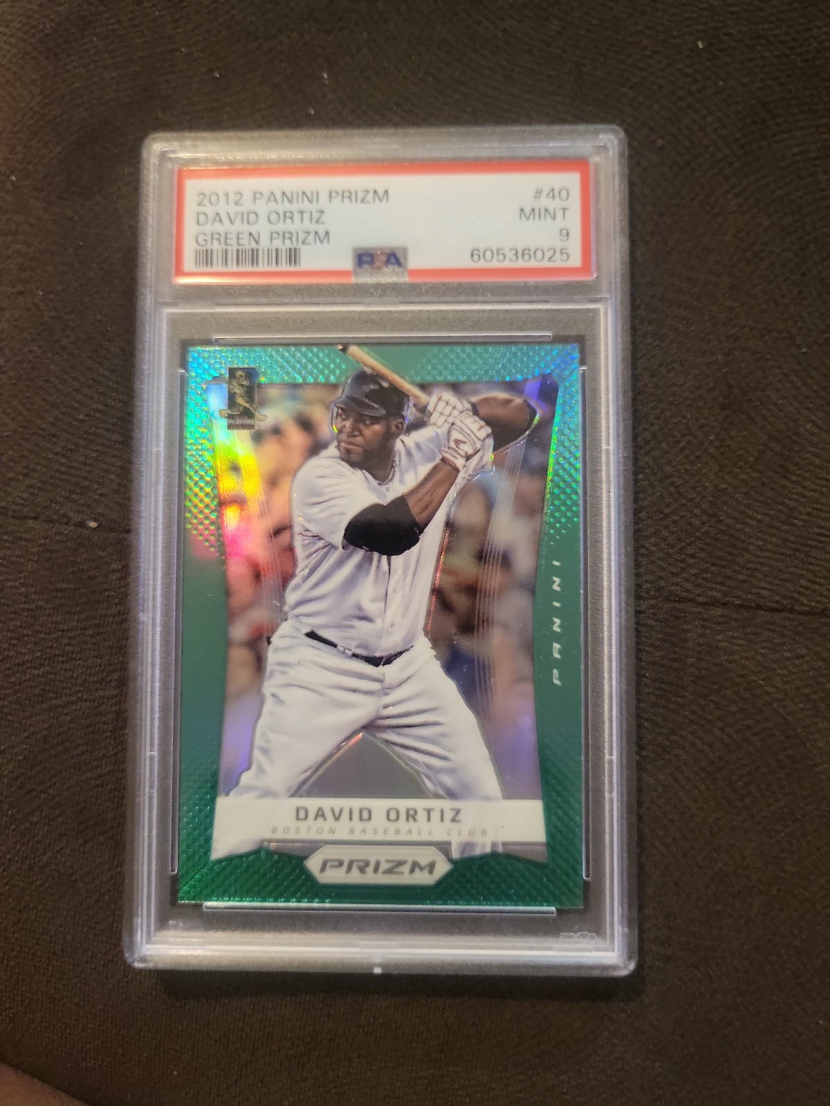 David Ortiz Boston Red Sox Green Prizm