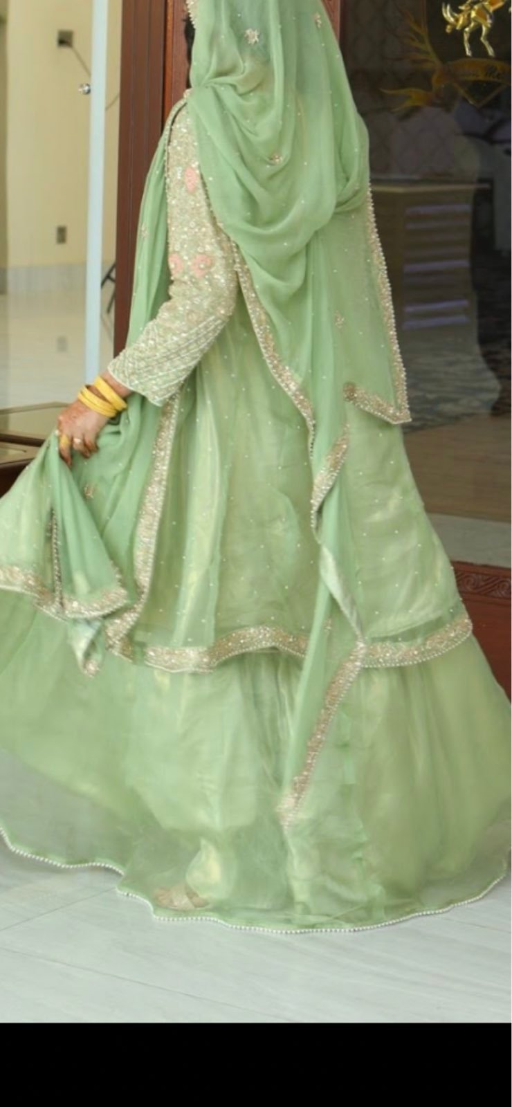 Pakistani shalwer kamiz (nikah dress)