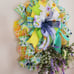 Flocked Bunny Wreath, Easter Wreath, Flocked Bunny Decor, Spring Wreath