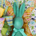 Flocked Bunny Wreath, Easter Wreath, Flocked Bunny Decor, Spring Wreath