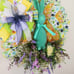 Flocked Bunny Wreath, Easter Wreath, Flocked Bunny Decor, Spring Wreath