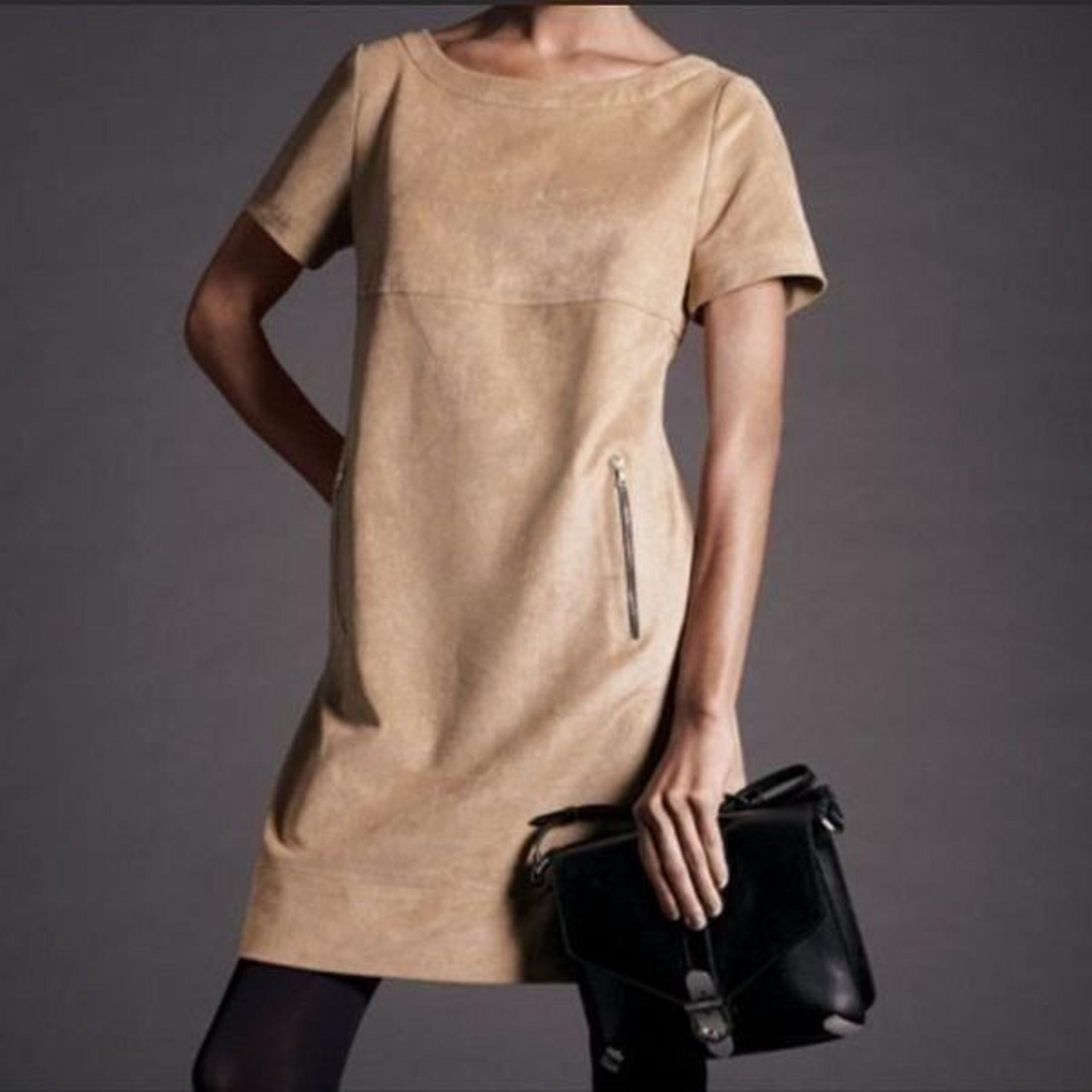 NWT Phoebe Couture Suede Dress