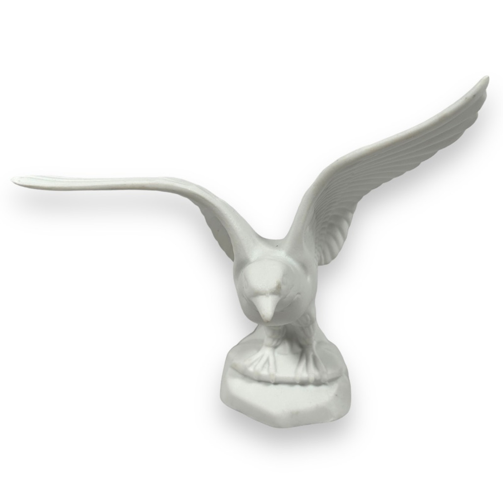 Vintage KPM Royal Porzellan Bird Figurine Bavaria White Bisque Prey Unglazed