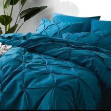 King SIZE duvet set, BLUE! 7 pieces in a bag, for all seasons with 1 duvet, 1 f