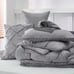 King SIZE duvet set, BLUE! 7 pieces in a bag, for all seasons with 1 duvet, 1 f