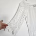 MIGUELINA White Crochet Mini Cover-Up Dress XS Resortwear Vacation Beach Boho