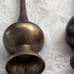 Antique Vintage India Pair Of BRONZE Baluster VASES 5 h. Qing