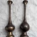 Antique Vintage India Pair Of BRONZE Baluster VASES 5 h. Qing