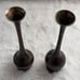 Antique Vintage India Pair Of BRONZE Baluster VASES 5 h. Qing