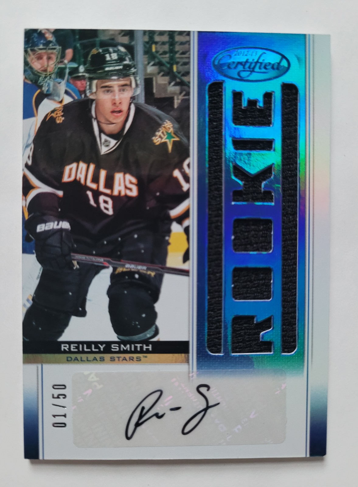 2012-13 Panini Certified Reilly Smith Rookie Auto Jersey 1/50 #179