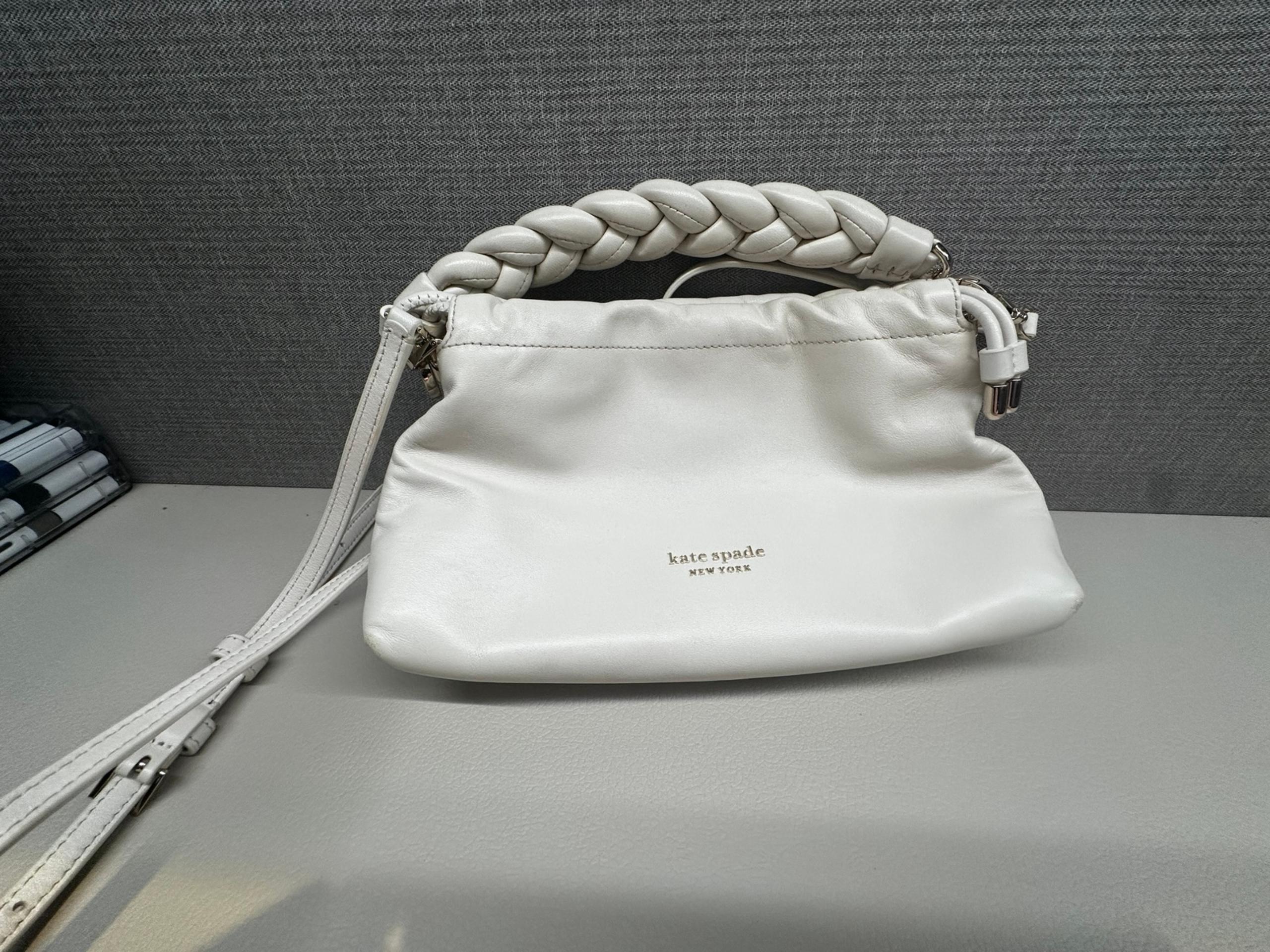 Kate spade white leather shoulder bag
