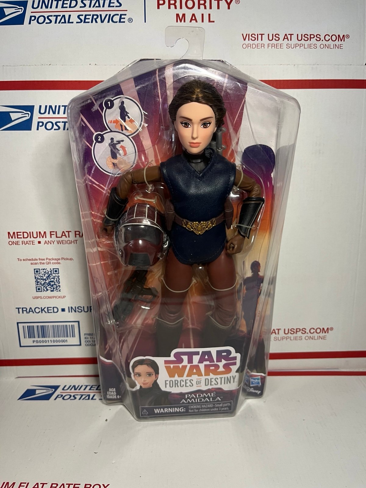 Star Wars Forces of Destiny Padme Amidala New In Package! Very Rare!