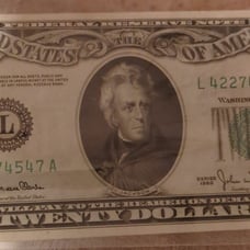 Series 1950 20 dollar bill