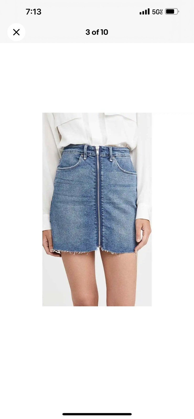 Good american Denim Skirt