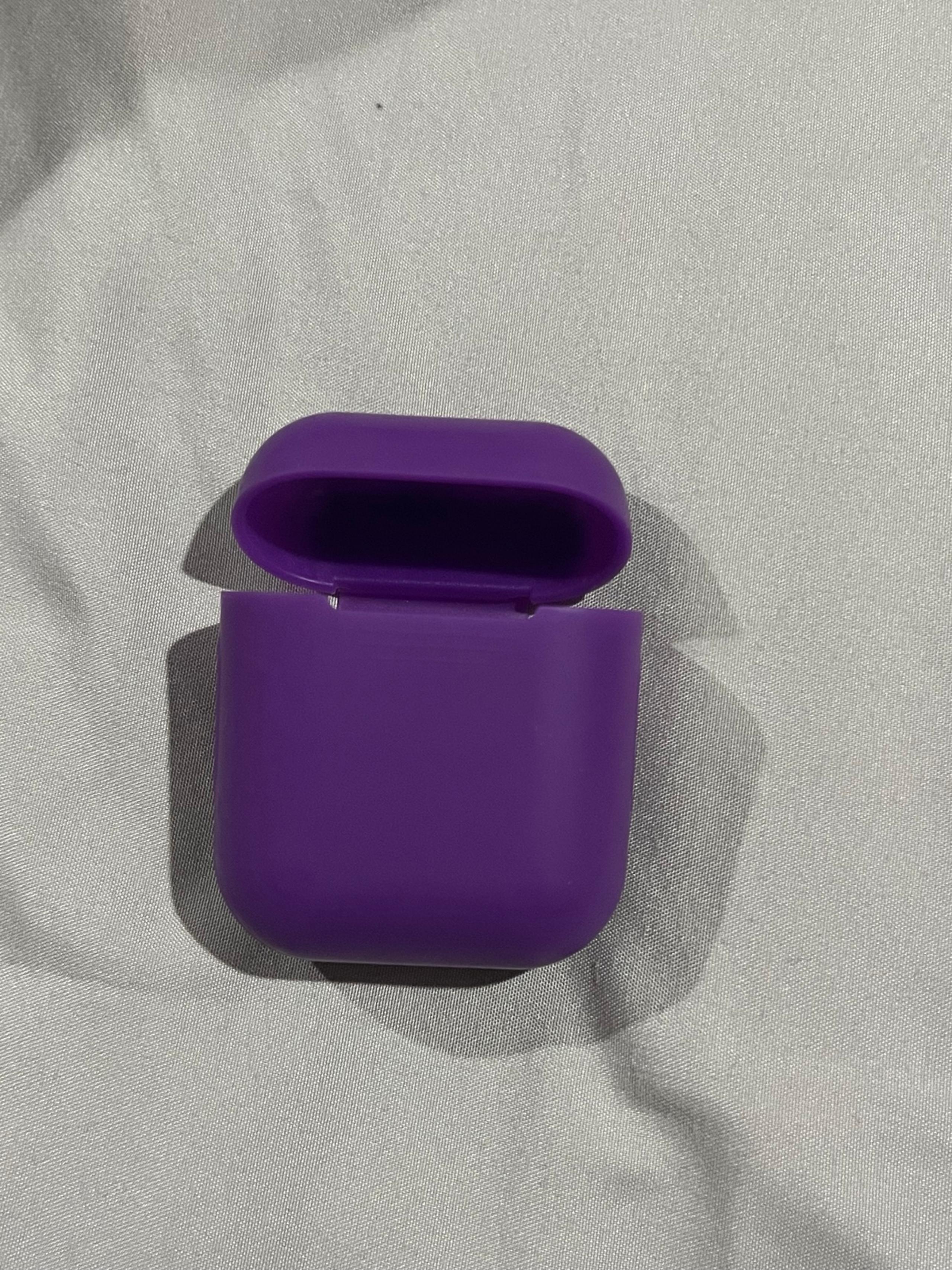 Purple Silicone Apple Airpods Case