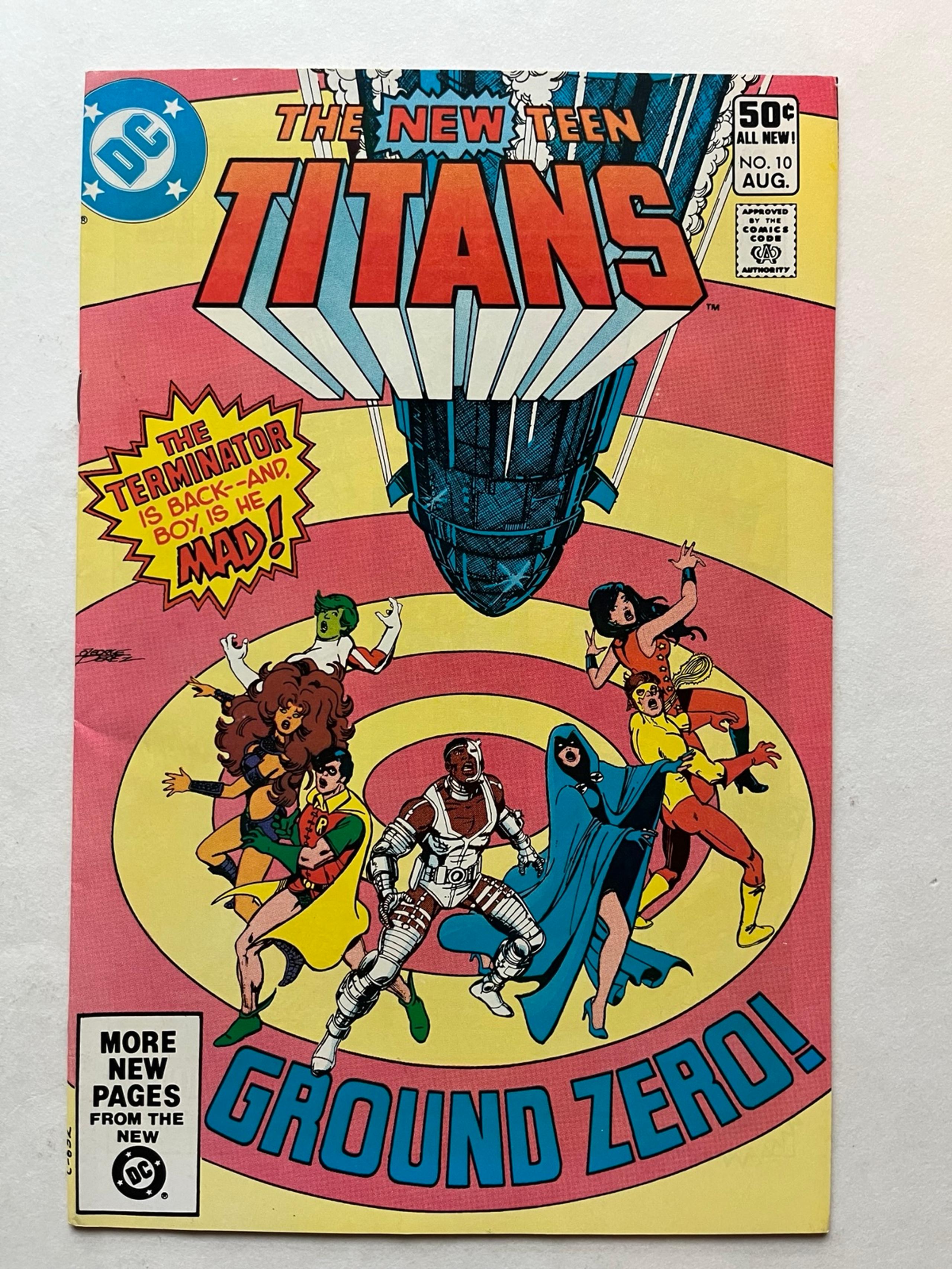 New Teen Titans 10 1981 DC Comic Book Deathstroke Appearance - DC Comics
