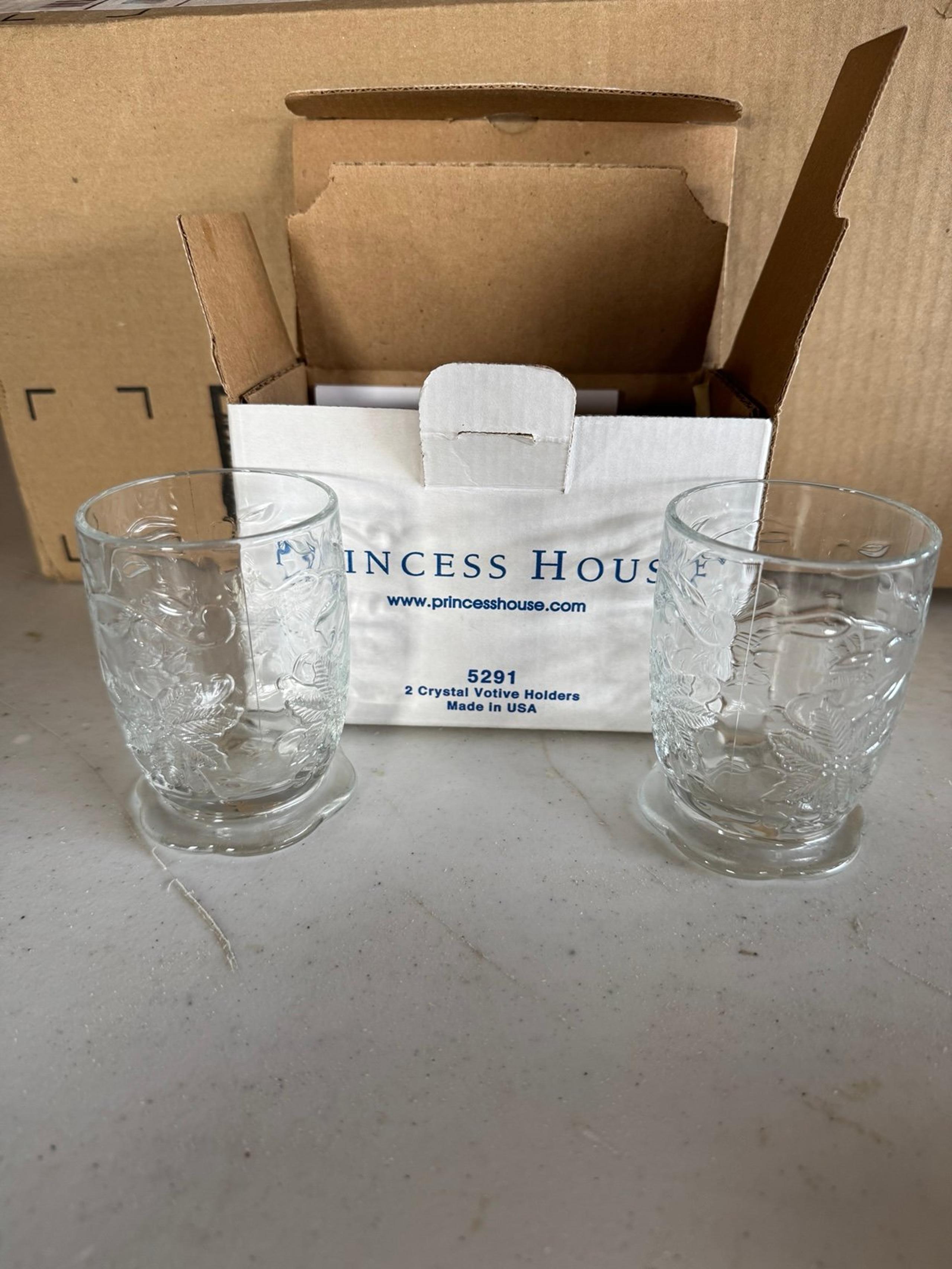 Princess House Fantasia Crystal Votive Candle Holders