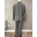 Alex Marie Gray Pinstriped Business Pant Suit Size 12(Jacket) 16(Pant)