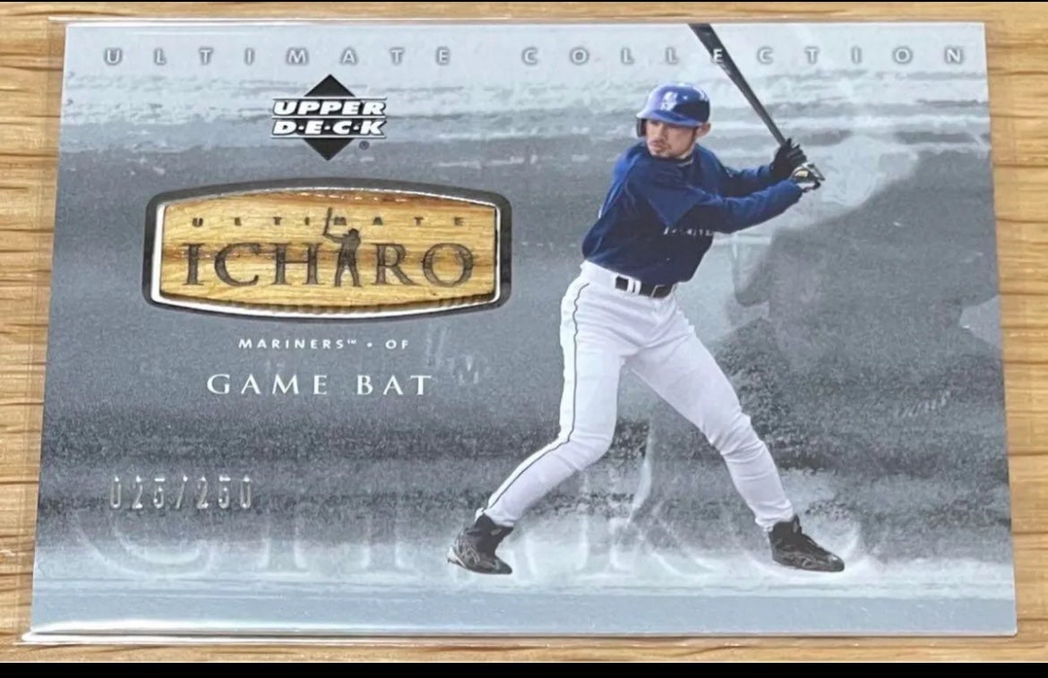 2001 Upper Deck Ultimate Collection Ichiro Suzuki Game Bat RC Silver /250