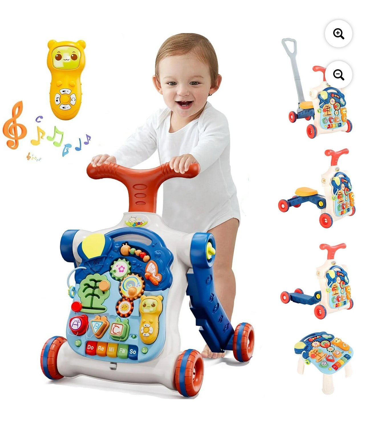 5 in 1 Baby Walker and Activity Center , Learning to Walk, Sit to Stand