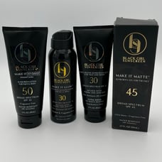 Black Girl Sunscreen Make It Matte Hybrid Glow Moisturizing Sunscreen Set of 4
