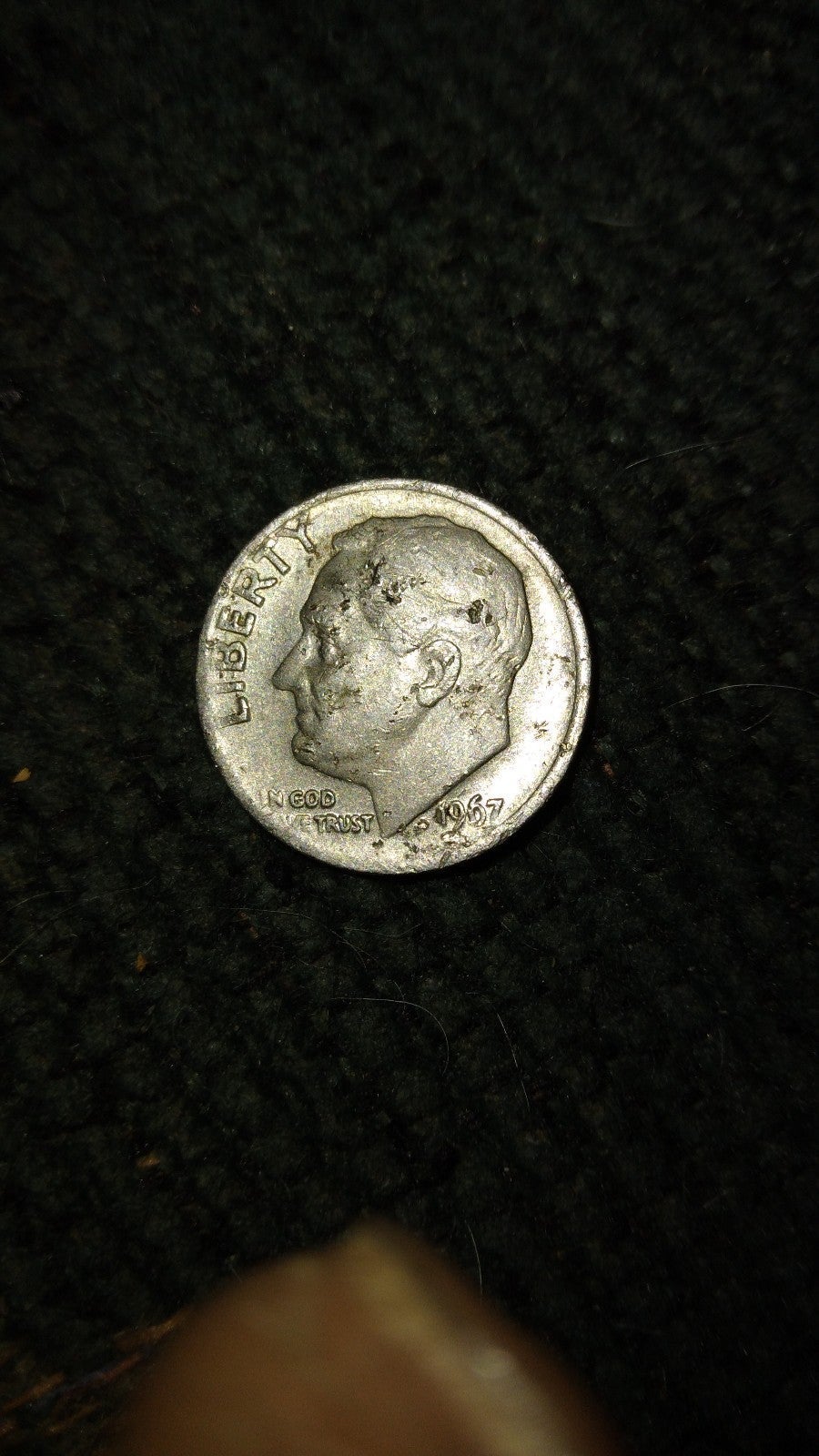 1967 Roosevelt Dime Error