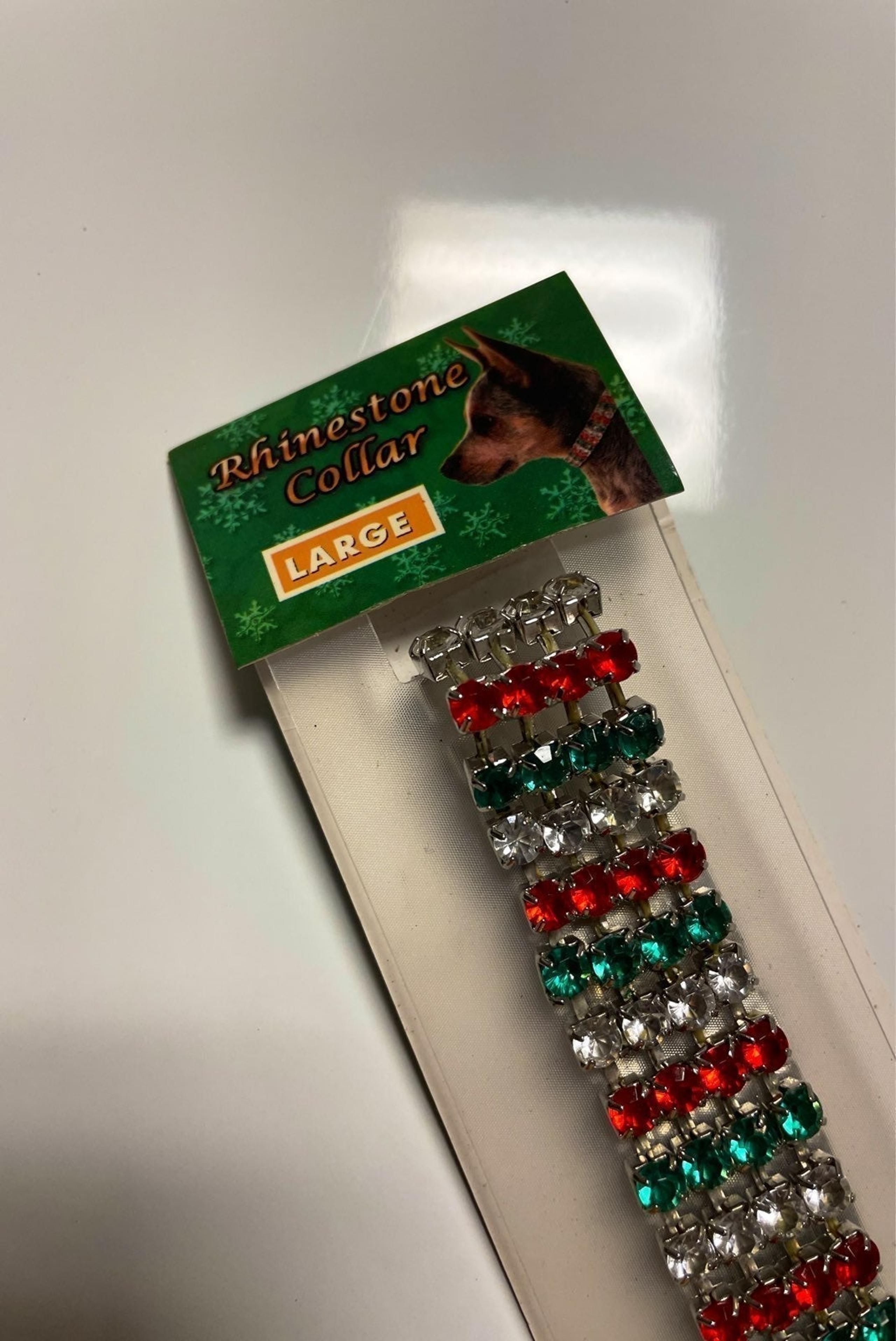 Large Holiday Rhinestone Collar