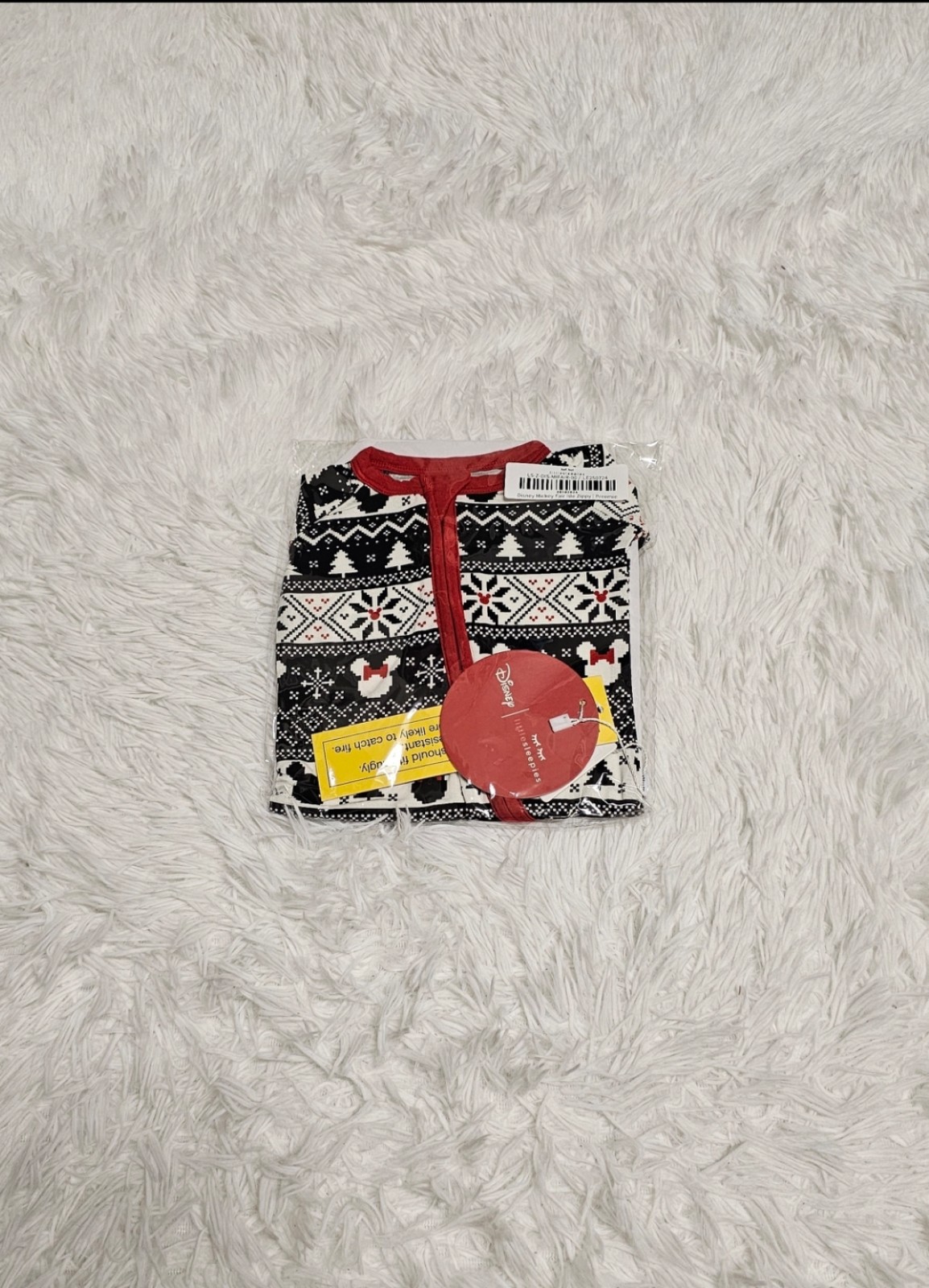 Little Sleepies DISNEY MICKEY FAIR ISLE Holiday Zippy Pajamas PREEMIE NIB