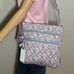 Vera Bradley Triple Zip Hipster in Mon Amour Gray NWT