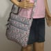 Vera Bradley Triple Zip Hipster in Mon Amour Gray NWT