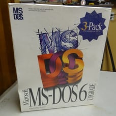 MICROSOFT MS DOS 6 UPGRADE 3-PACK 1993 3.5 and 5.25 DISKS NEW NIB SEALED