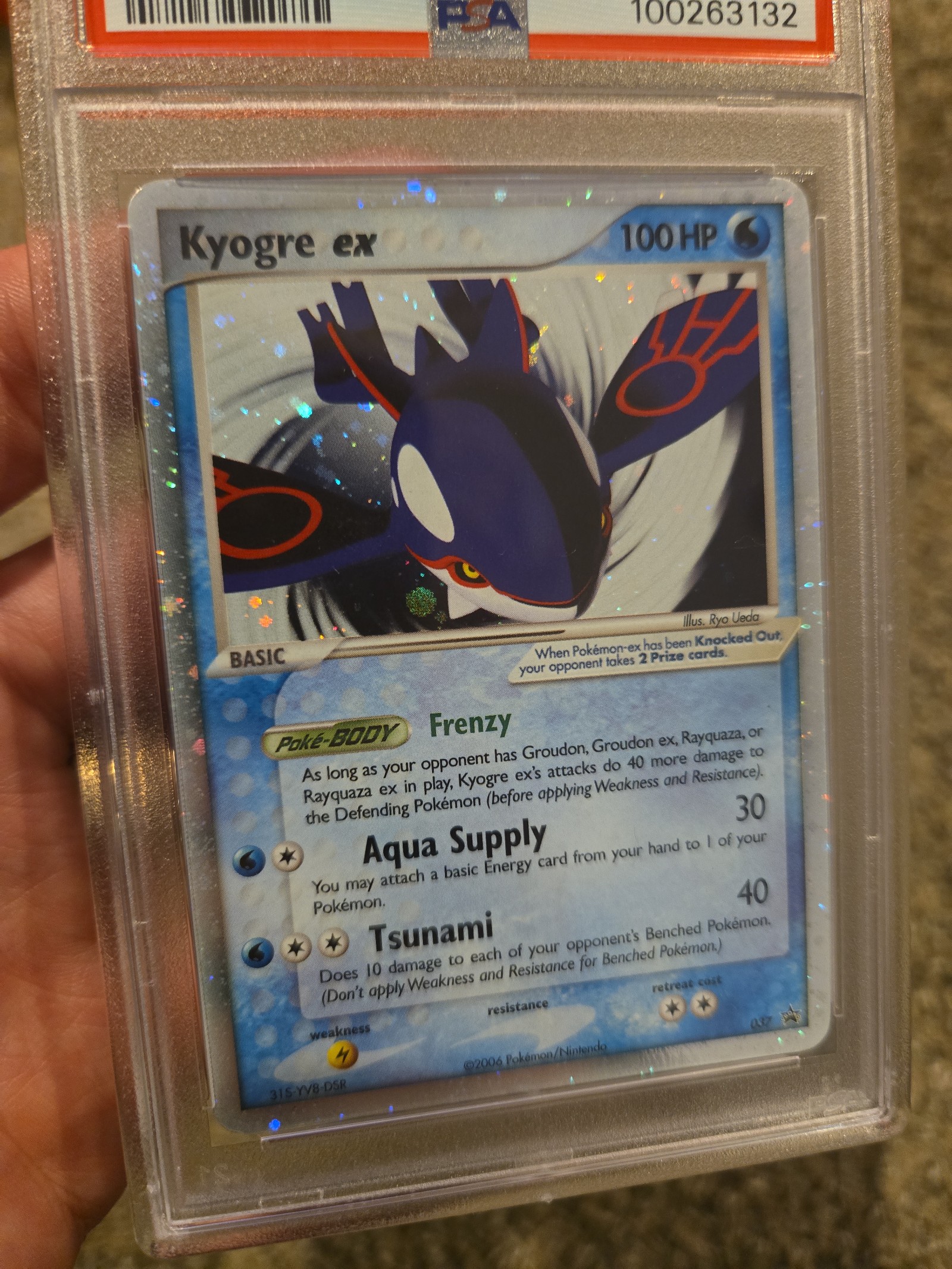 2006 psa graded holo kyogre ex promo pokemon card