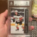 Trevor Zegras Young Guns BGS 9 rookie card