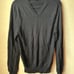 Express Black Italian Merino Wool Sweater Men's Size M Medium V-Neck Long Sleeve
