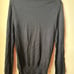 Express Black Italian Merino Wool Sweater Men's Size M Medium V-Neck Long Sleeve