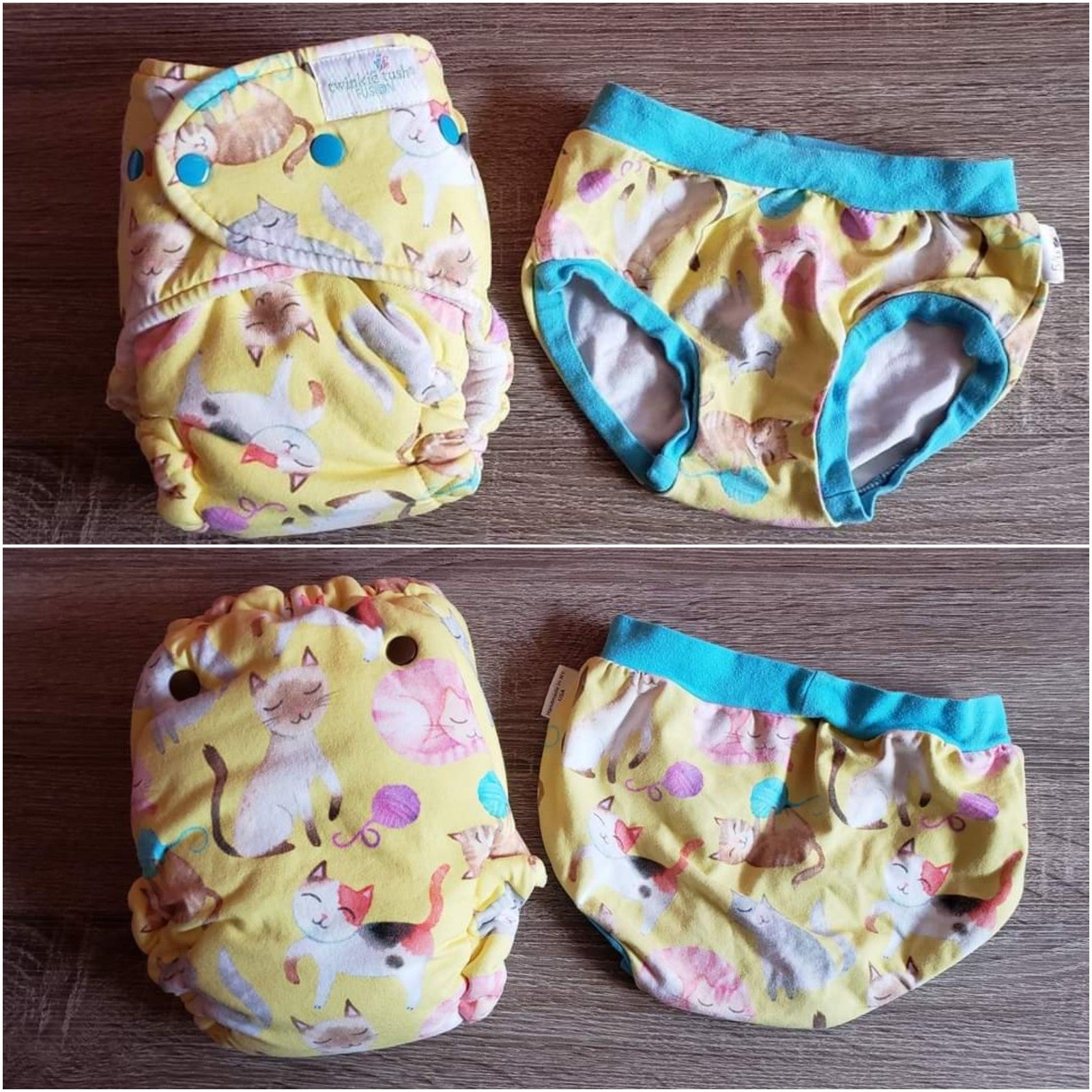 TT Cat cloth diaper & grads