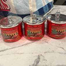 Bath and body works Christmas candle ornaments