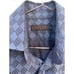 ETRO Milano Mens Long Sleeve Button Down Collared Dress Shirts Blue Sz 39