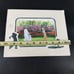 Vintage Gordon Wheeler Golf Going For It Print Signed Watercolor Art Matted 1993
