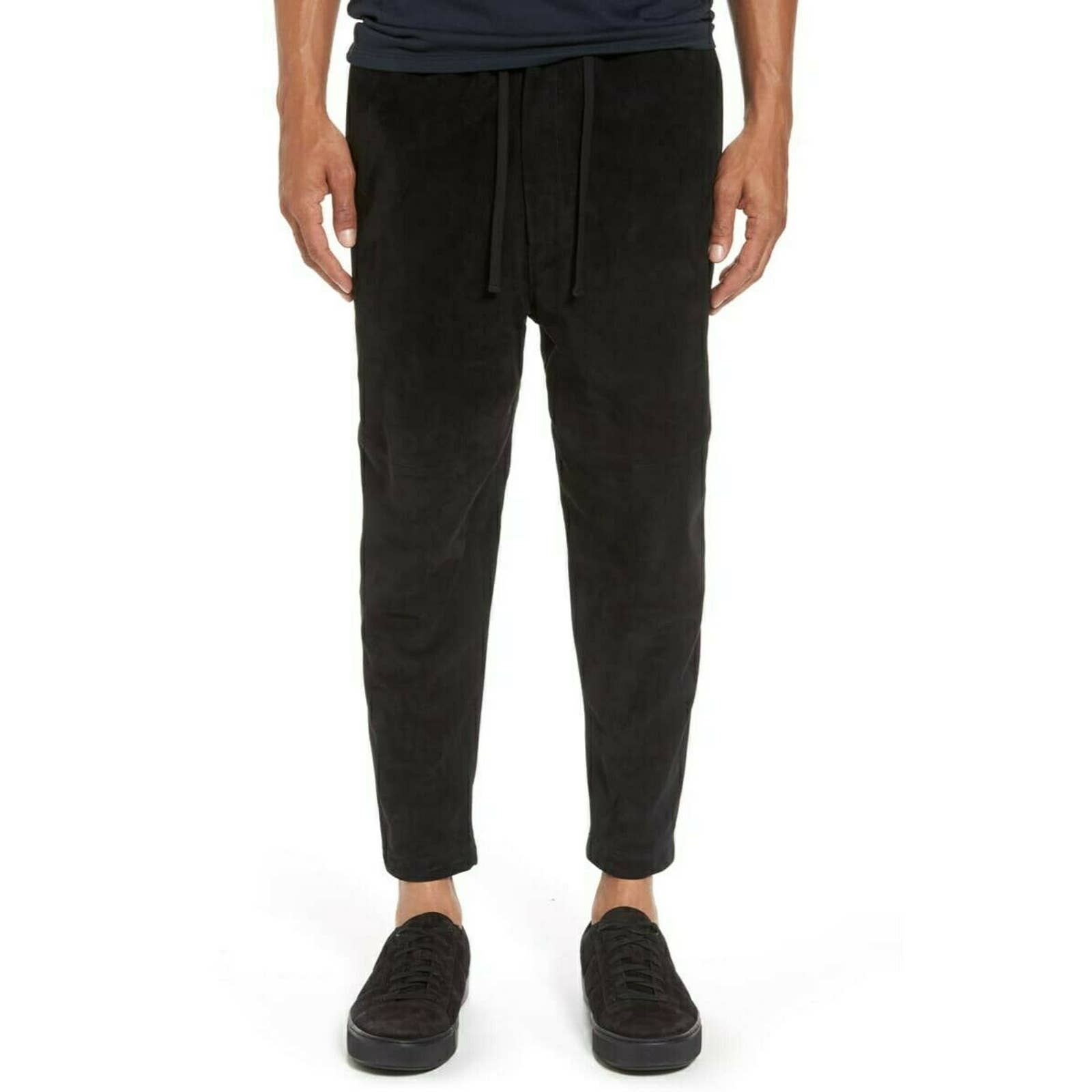 there are more brands of high-quality goods ankle jogger black suede goat drawstring mens VINCE pants $1050 NEW S SIze Men there are more brands of high-quality goods ankle jogger black suede goat drawstring mens VINCE pants $1050 NEW S SIze Men