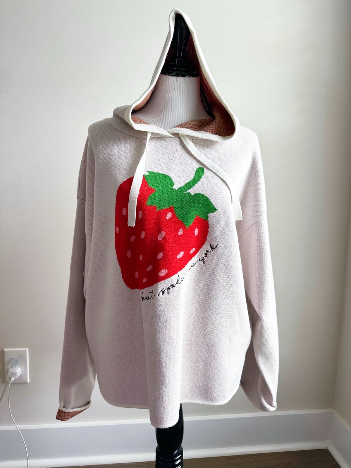 Kate Spade x Target Women’s Strawberry Hooded Sweatshirt-Sweater