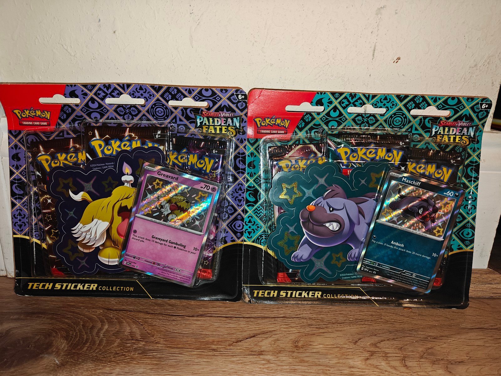 Pokemon Paldean Fates Tech Stickers Collection Bundle Lot