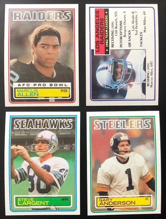 Topps 1983 Football Complete Set NM-MT Allen Singletary McMahon Anderson RC