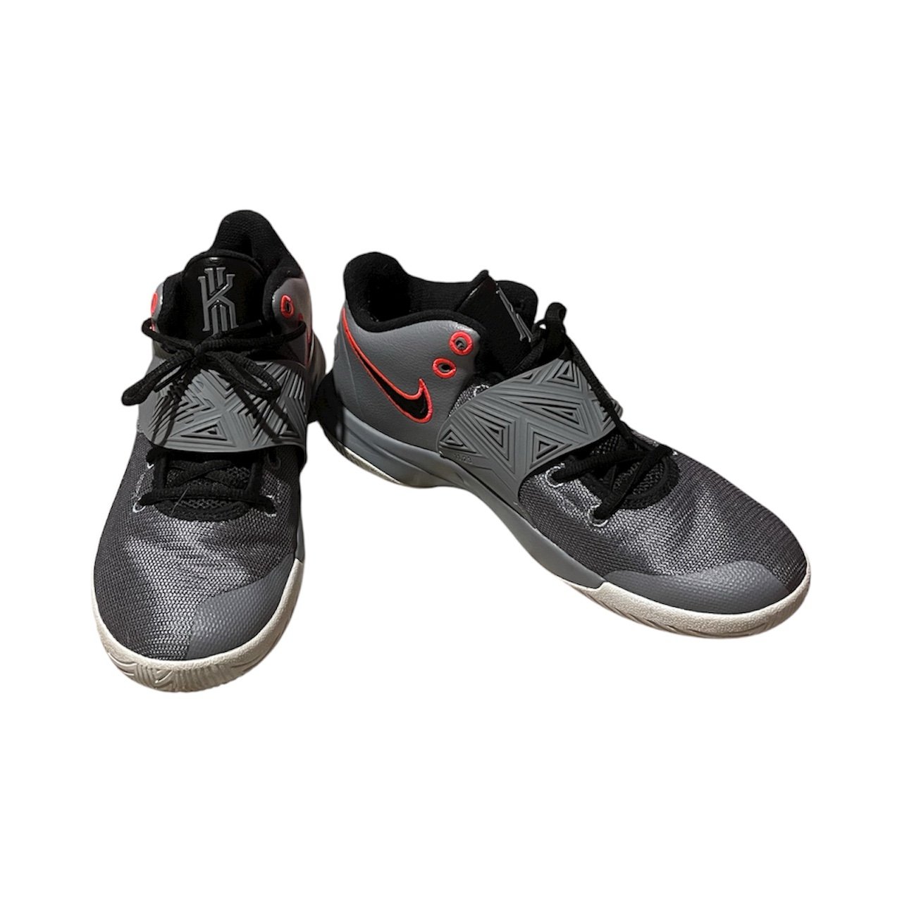 Nike Kyrie Flytrap 3 "Cool Grey" Grey White Red Black Size 9