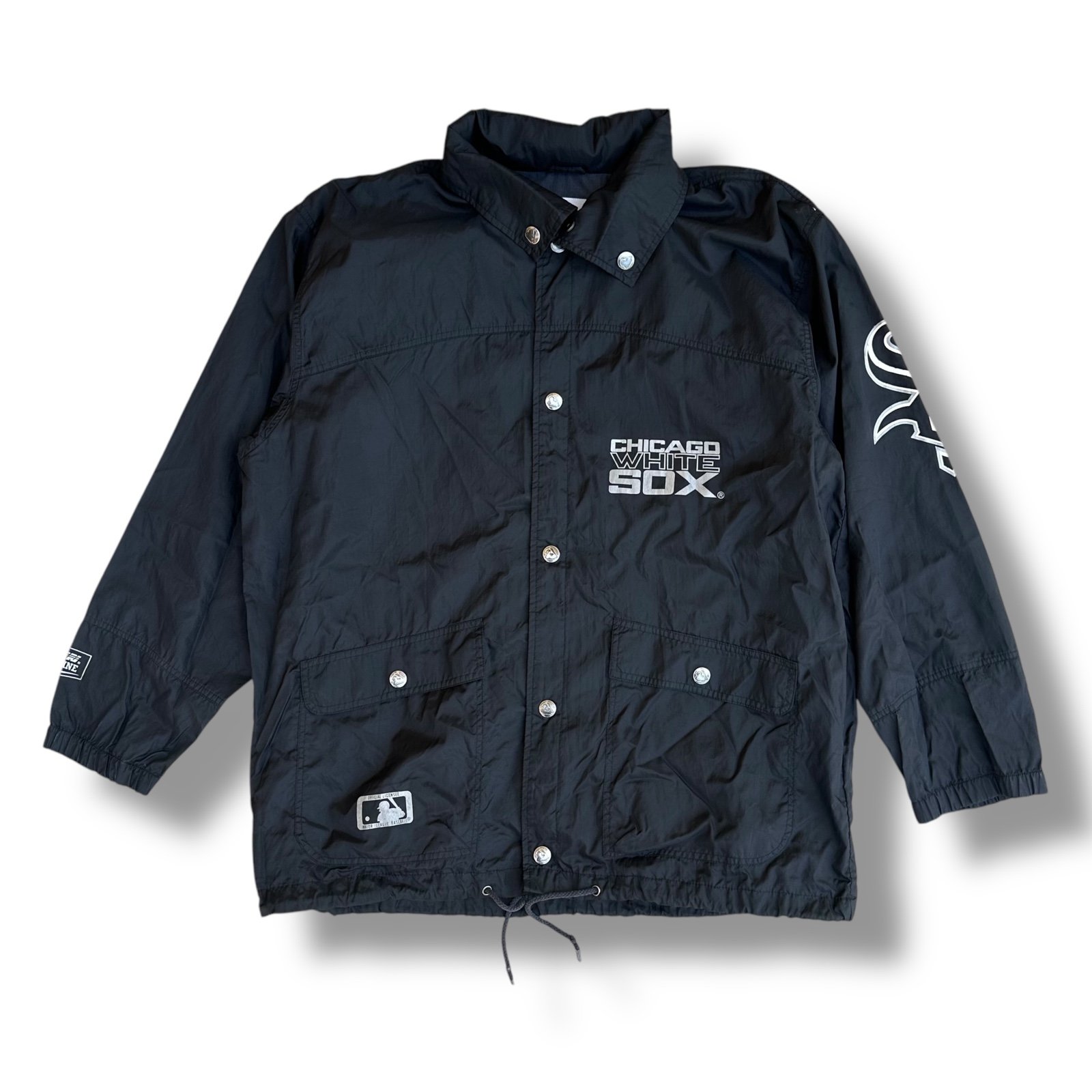 Vintage Starter Chicago White Sox Windbreaker Coach Jacket Large Campri Teamline